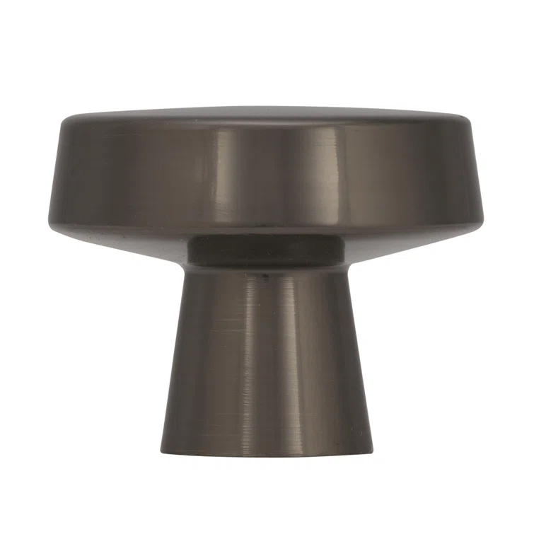 Amerock Blackrock 1-5/16 inch (33mm) Diameter Gunmetal Cabinet Knob