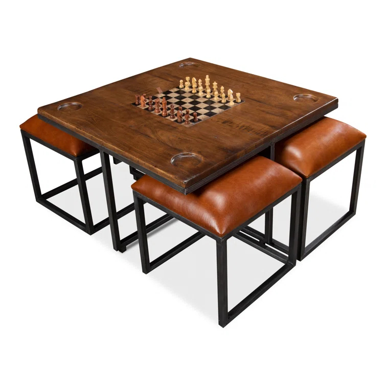 Sarreid Ltd Sarreid Ltd 36'' L Solid + Manufactured Wood Game Set