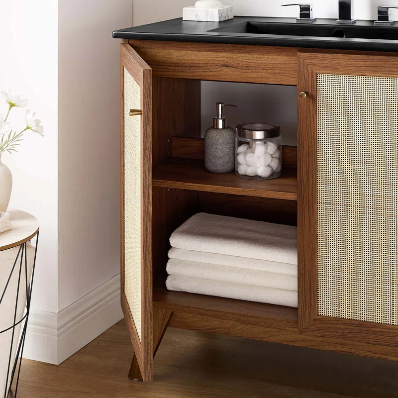 Modway Modway Soma 36'' Free Standing Single Bathroom Vanity with Manufactured Wood Top