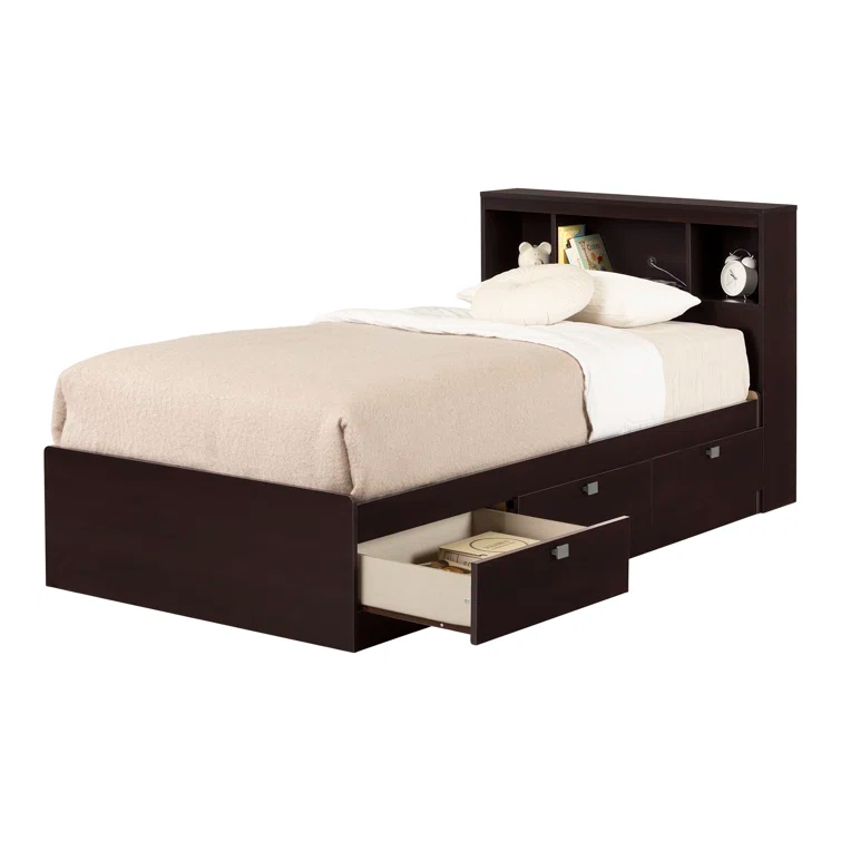 South Shore Spark Twin Mate's & Captain's Bed with Drawers