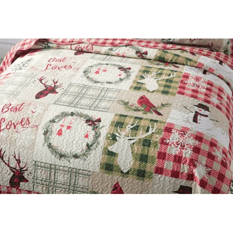 MarCielo Marcielo Lightweight All Season Reversible Comforter Quilt Set with Shams