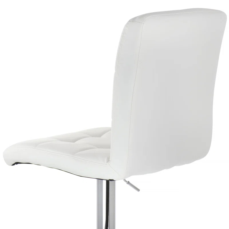 Latitude Run® Jaretssi Swivel Upholstered Adjustable Height Counter Stool with Metal Frame (Set of 2)