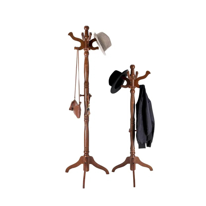Red Barrel Studio® Coat Rack Free Standing With 11 Hooks