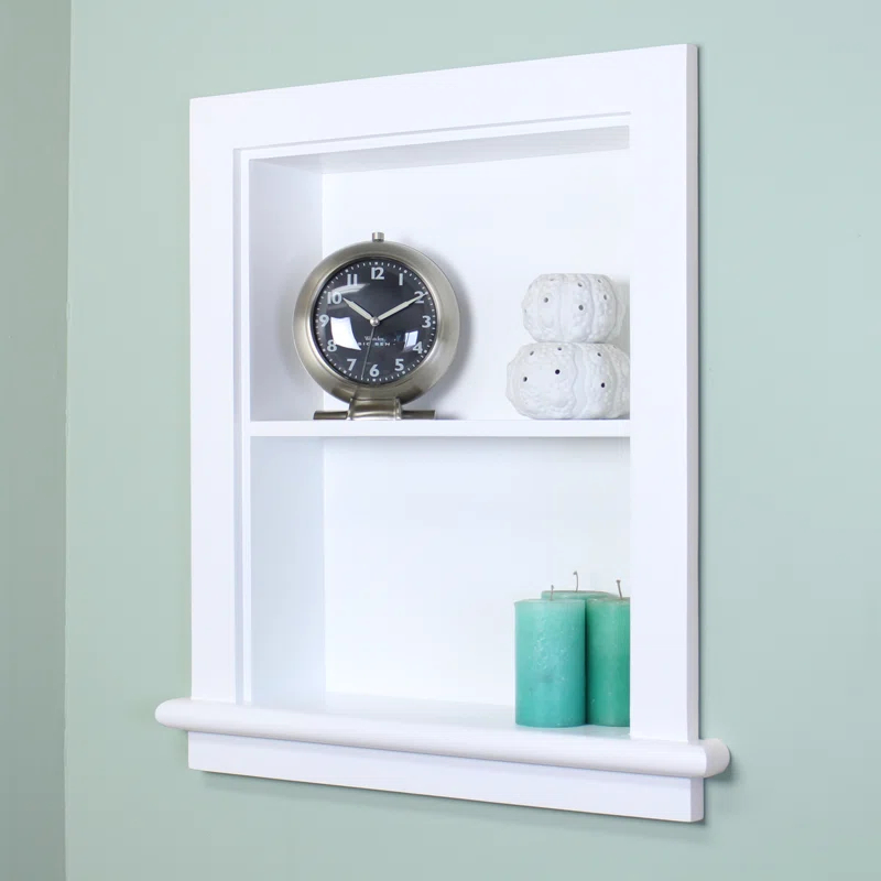 Fox Hollow Furnishings Fox Hollow Furnishings Recessed Wall Shelf with Adjustable Shelves