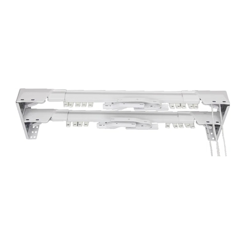Bembry Adjustable Center-Open/One-Way Double Curtain Rod