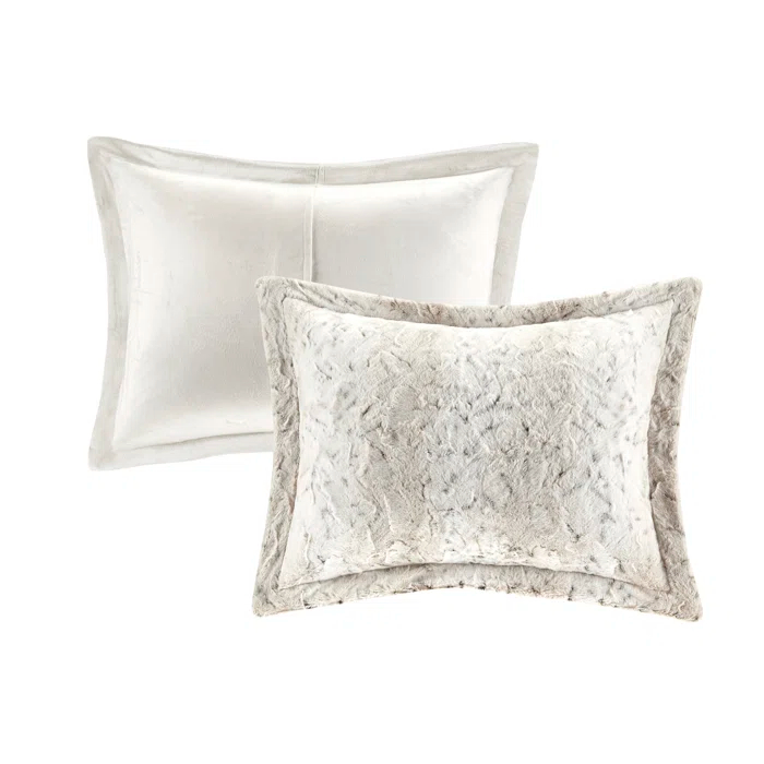 Madison Park Zuri Faux Fur Ultra-Soft Luxury Comforter Set