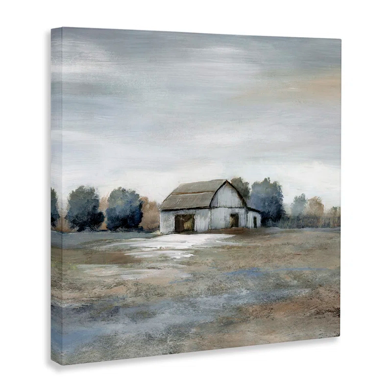 Stupell Industries Countryside Barn Neutral Tones Canvas Wall Art By Nan | Wayfair