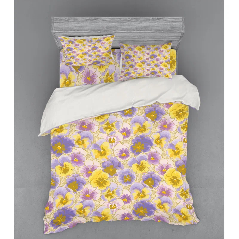 Ambesonne Farmhouse / Country Floral Duvet Cover Set