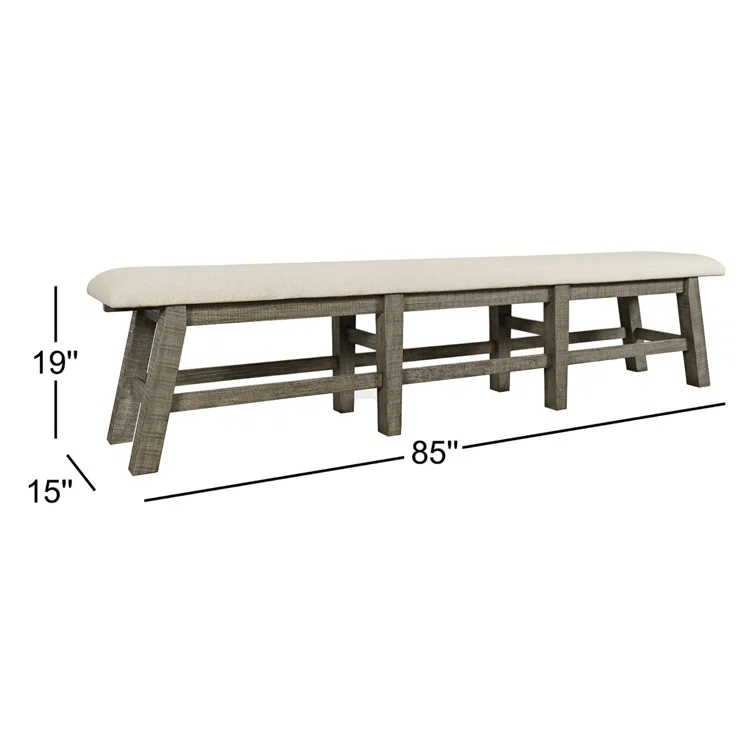 Millwood Pines Fahrettin Polyester Upholstered Bench