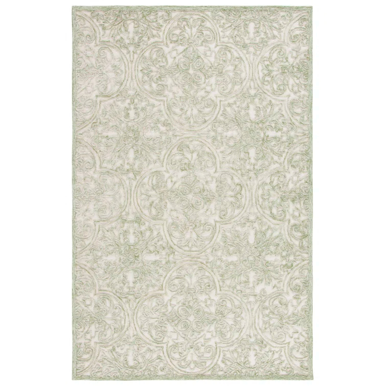 Martha Stewart Rugs Msr Trace Martha Stewart Hand Tufted Wool And Cotton With Latex Damask Rug