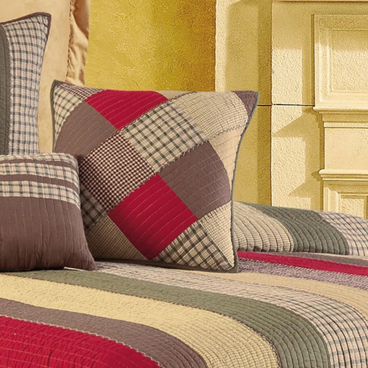 C&F Home Oak Ridge Stripes Quilted Pillow