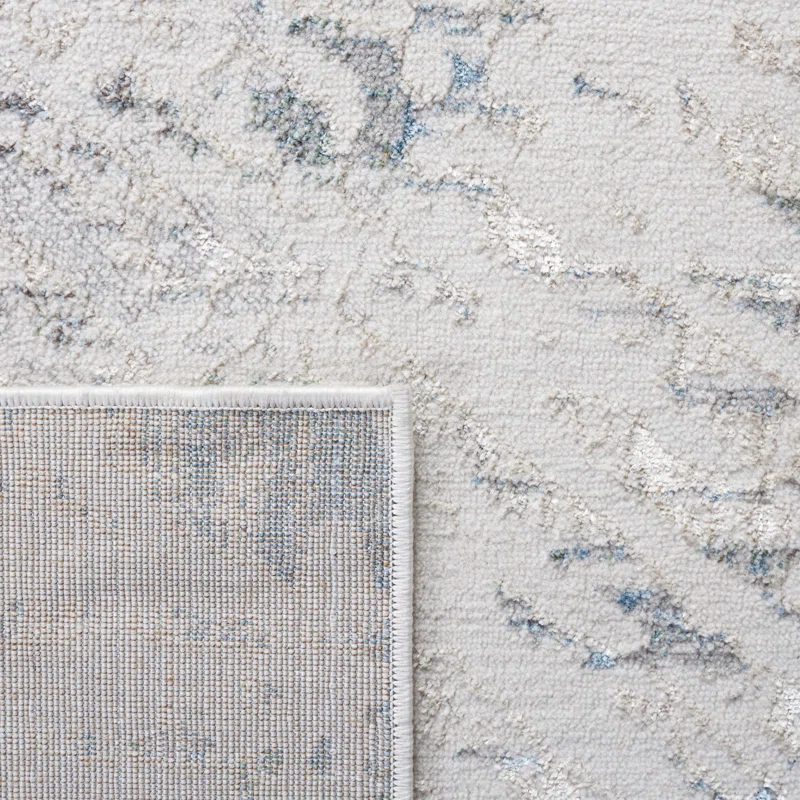 Steelside™ Wayde Abstract Gray/Beige Area Rug