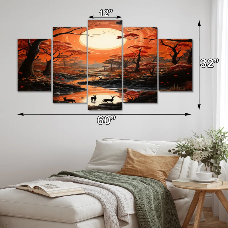 Design Art Hinduisim Dharmas Journey The II " Hinduisim Dharmas Journey The II " 5 - Pieces