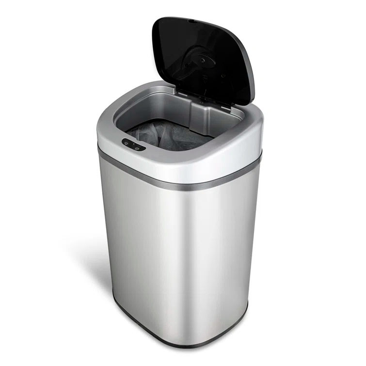 NineStars Nine Stars 21 Gallon Stainless Steel Motion Sensor Trash Can