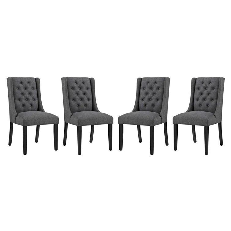 Modway Baronet Dining Chair Fabric Set of 4 by Modway