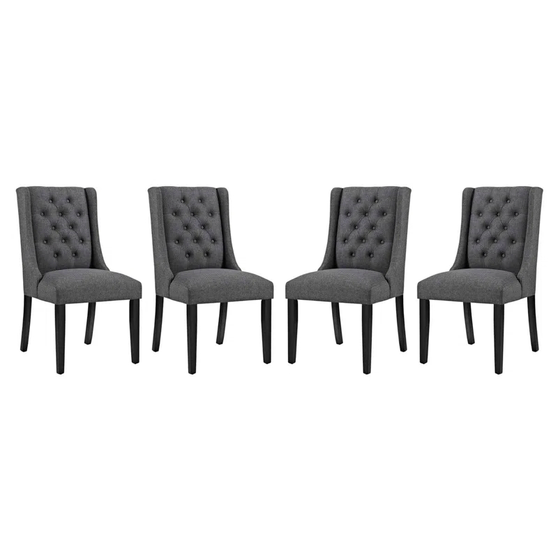 Modway Baronet Dining Chair Fabric Set of 4 by Modway