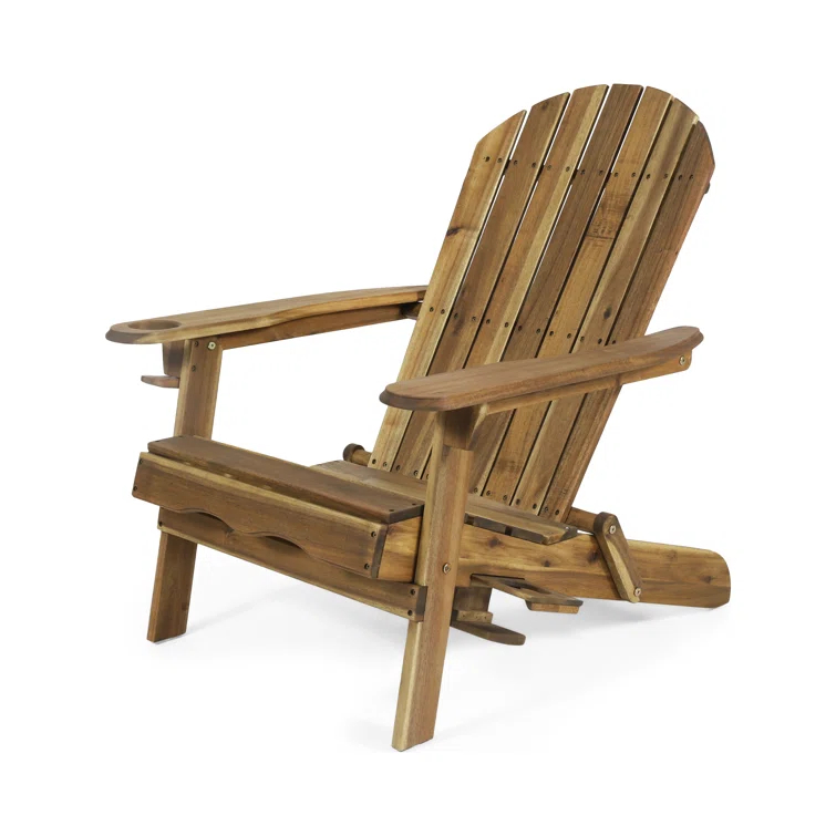 Highland Dunes Mccombs Solid Wood Folding Adirondack Chair (Set of 2)