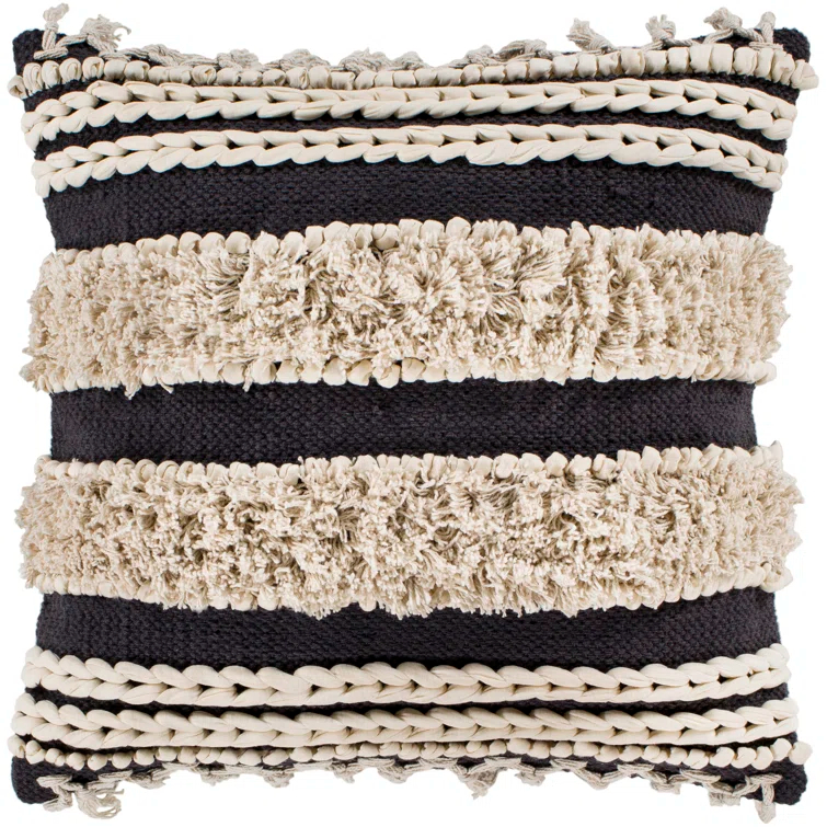 Joss & Main Venora Striped Cotton Throw Pillow