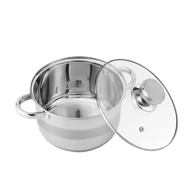 HAUS ROLAND HAUS ROLAND 2.95 Quarts Stainless Steel Soup Pot (Set of 4)