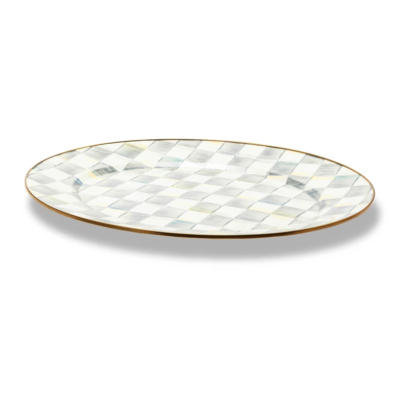 MacKenzie-Childs Sterling Check® Oval Platter