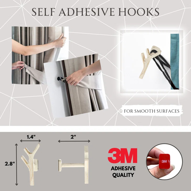 Evideco Curtain Holdback (Set of 2)