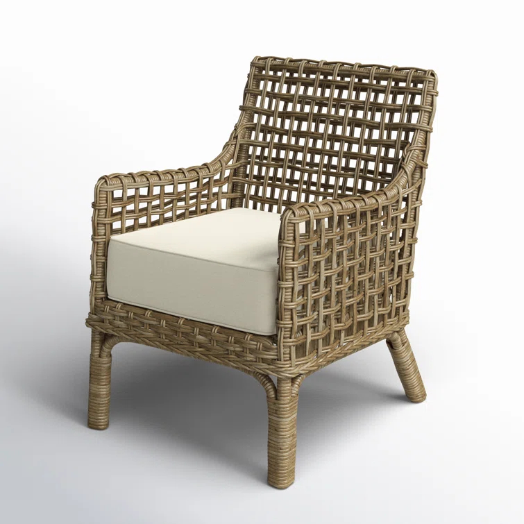 Bali Contemporary Kubu Rattan Arm Chair