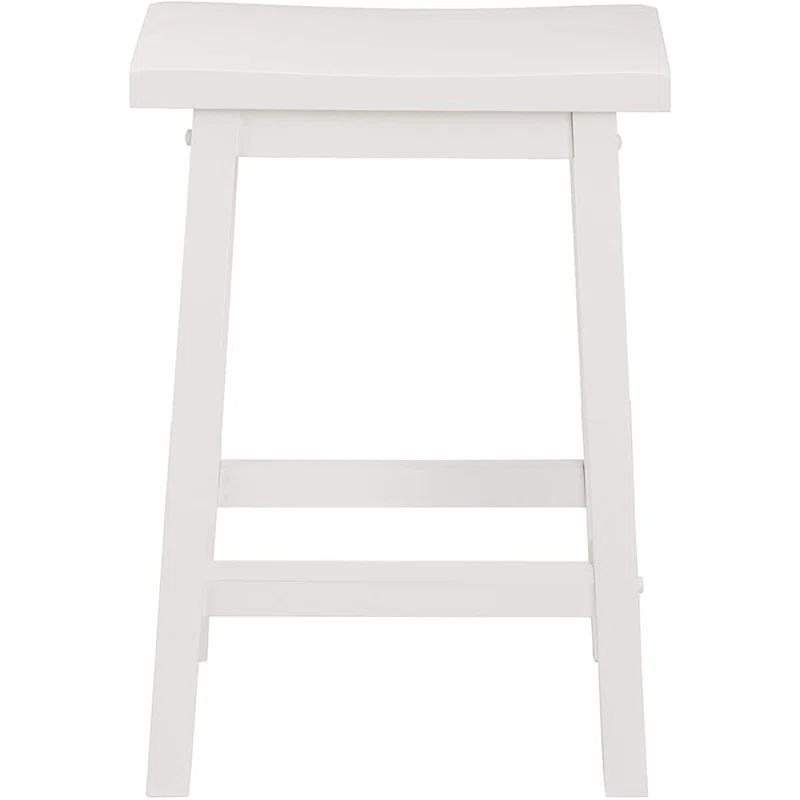 PJ Wood Solid Wood Accent Stool