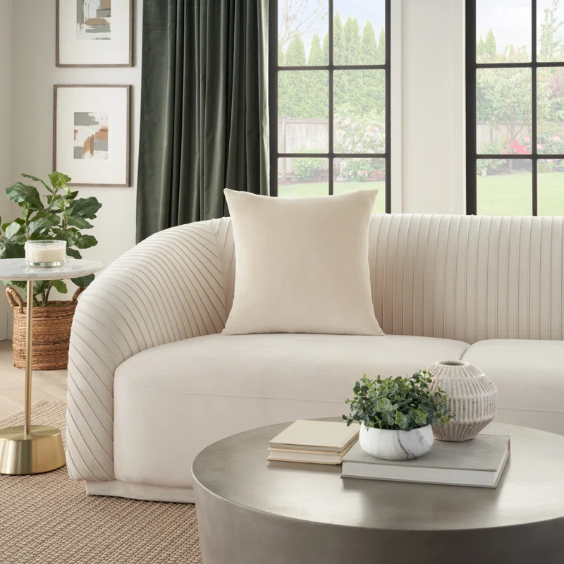 Mina Victory Cotton Throw Pillow Cover & Insert
