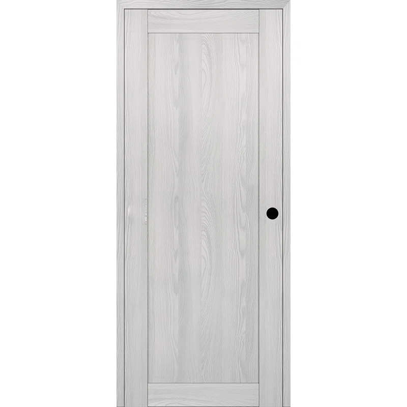 Belldinni 1 Panel Shaker DIY-Friendly Solid Manufactured Wood Paneled Prefinished Standard Interior Door
