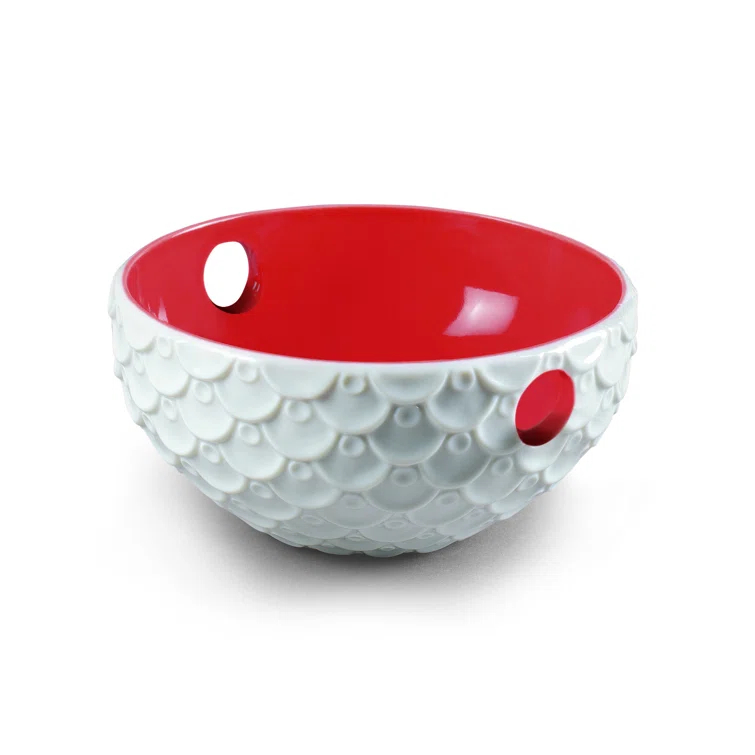 Lladro Chinese Dragon Leather Rice Bowl