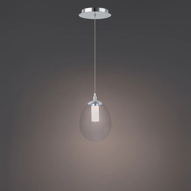 Bolla 1 - Light Chrome LED Single Pendant