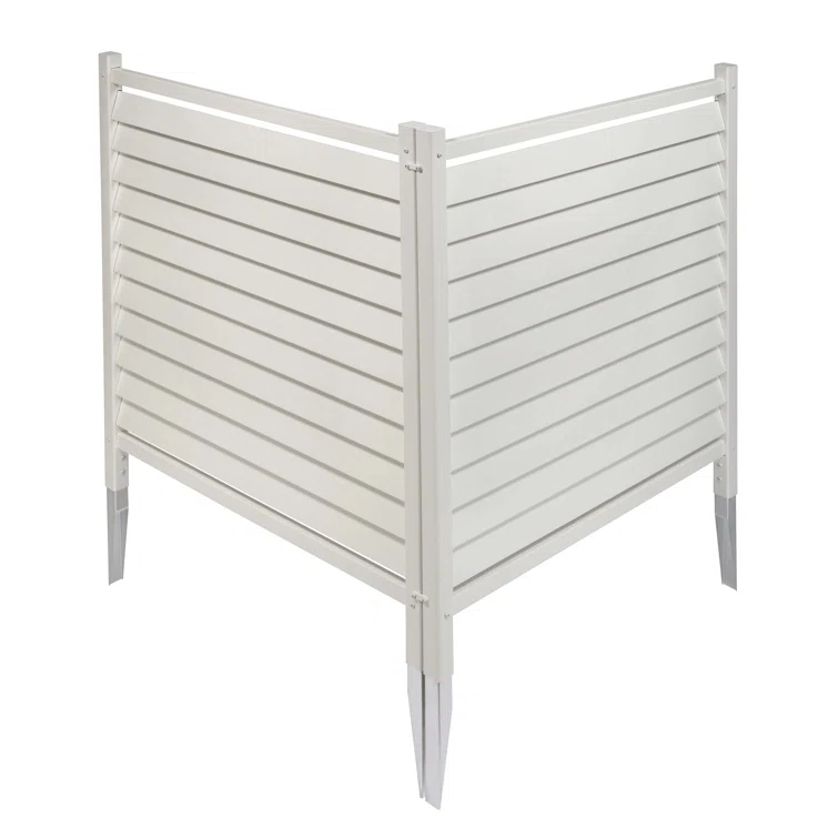 Enclo 44in H x 36in W (2 Panels) No Dig Enclo Waverly Vinyl Privacy Screen, Outdoor Privacy Screen Panels, Trash Can Enclosure, Air Conditioner & Pool Equipment Enclosure