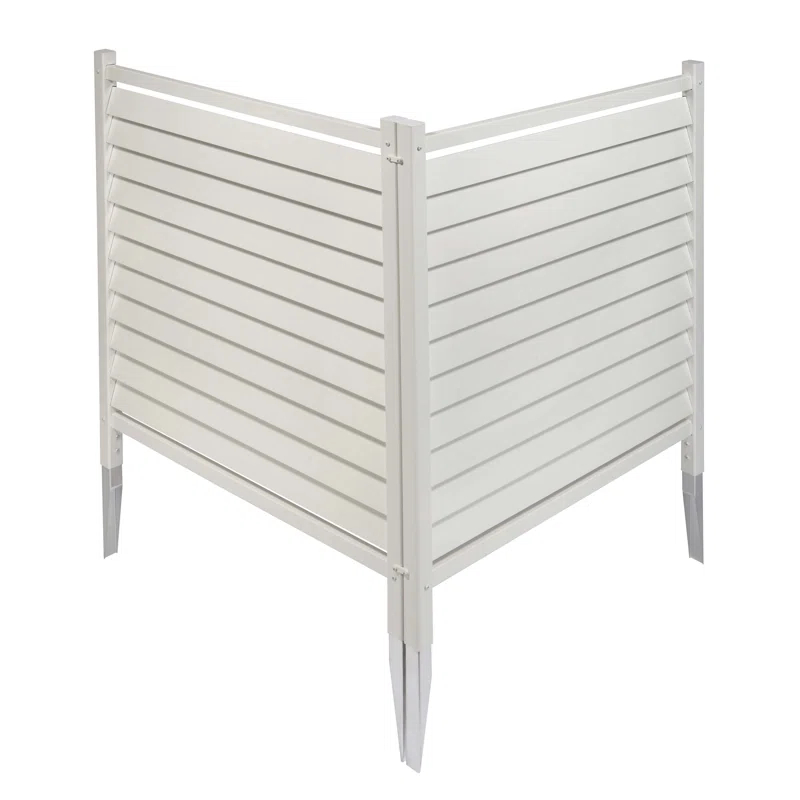 Enclo 44in H x 36in W (2 Panels) No Dig Enclo Waverly Vinyl Privacy Screen, Outdoor Privacy Screen Panels, Trash Can Enclosure, Air Conditioner & Pool Equipment Enclosure