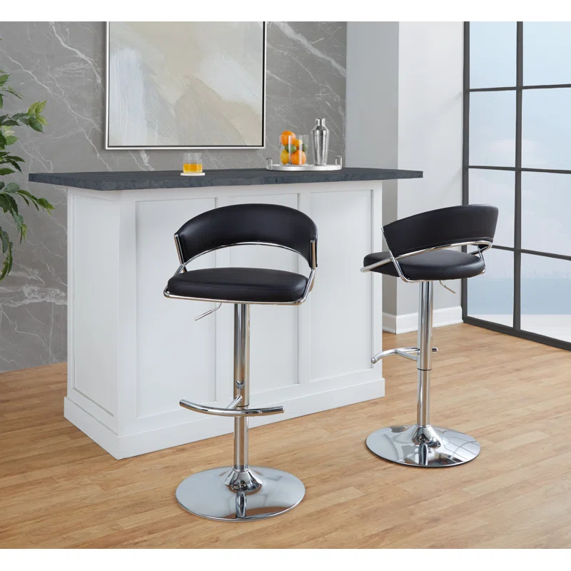 LumiSource Jie Adjustable Barstool - Set Of 2