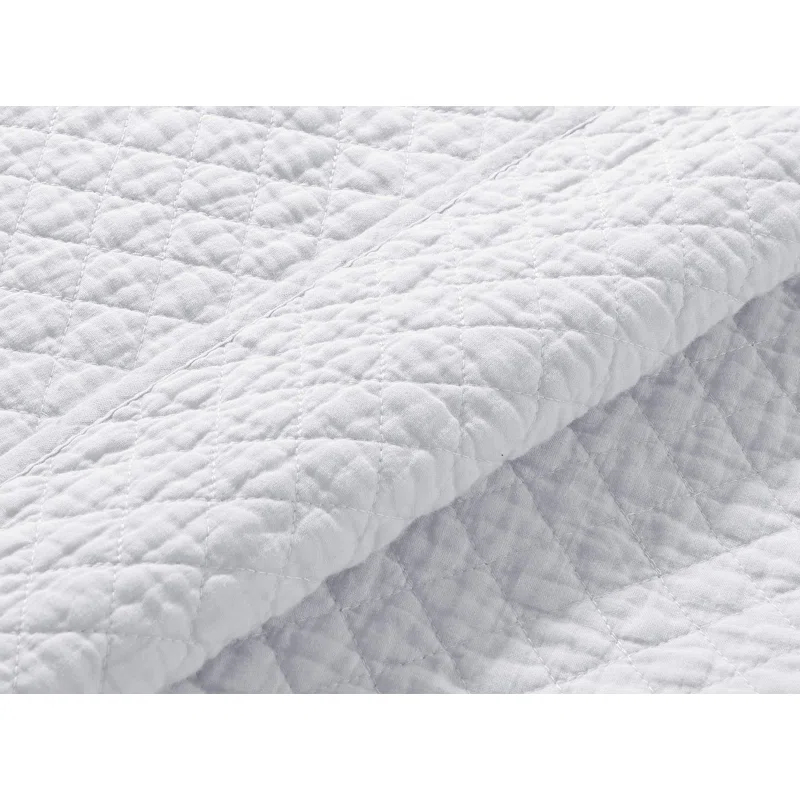 Chezmoi Collection Solid Color Cotton Quilt Cotton Quilt Set