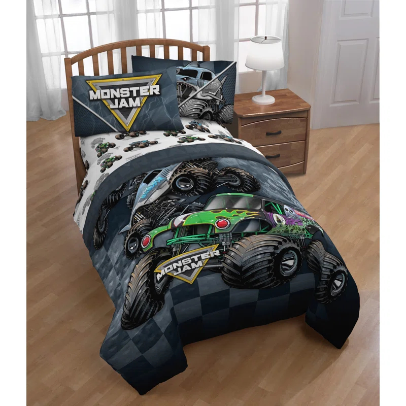 Monster Jam Slash Bedding Set w/ Sham