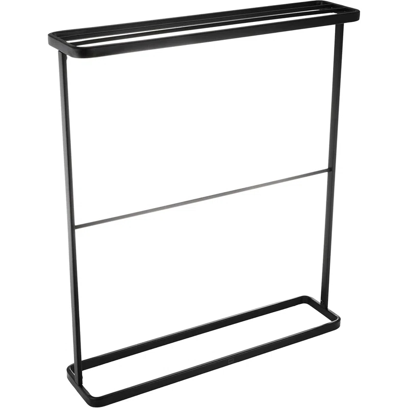 Yamazaki Home Bath Towel Hanger - Bathroom Organizer Storage Holder Dry Rack, Steel