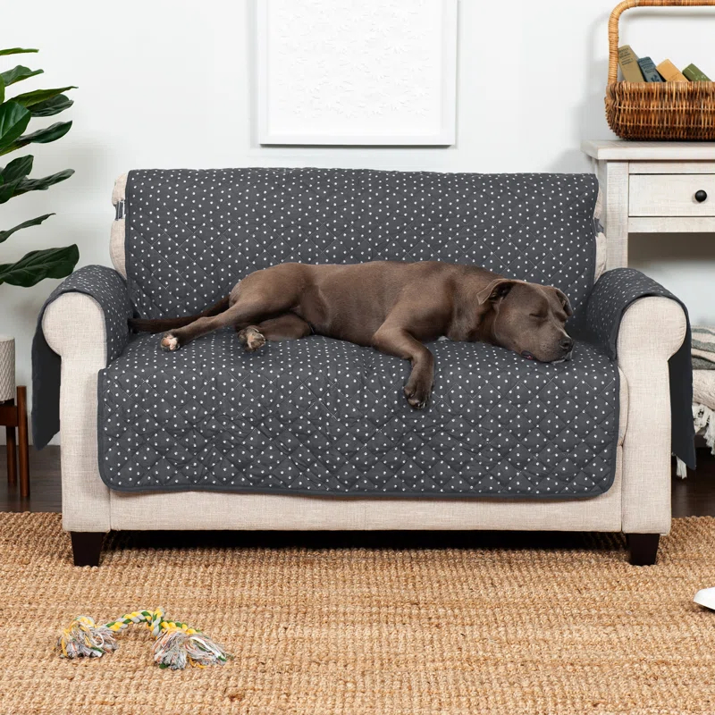 FurHaven Reversible Water-Resistant Small Sofa Loveseat Cover Furniture Protector