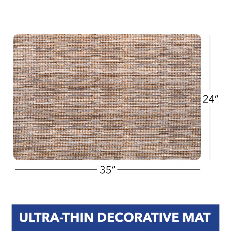 Smooth Step Machine Washable Low Profile Stain Resistant Non-Slip Versatile Utility Kitchen Mat