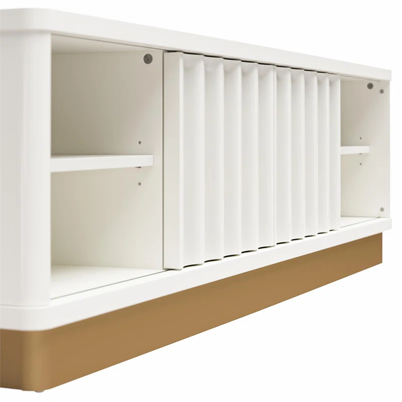 Rene Modern Scalloped TV Stand for TVs up to 65"
