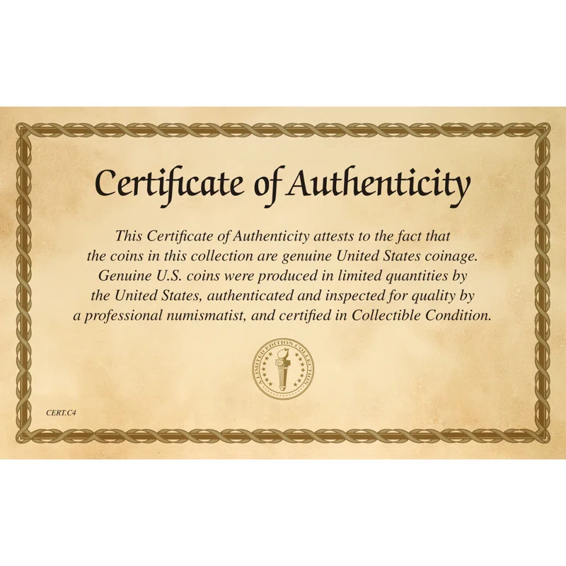 American Coin Treasures Disposable Aristocrat Collections Dinner Plate White and Gold 10.25 inches
