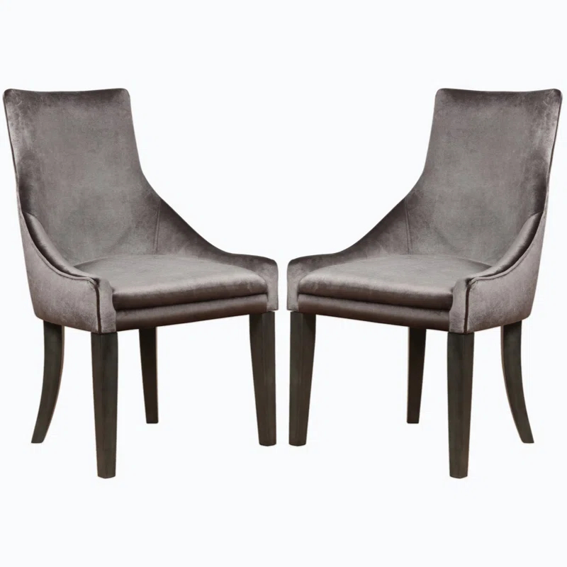 Wenty 38'' H Wood+Fabric Upholstered Side Chair (Set of 2)