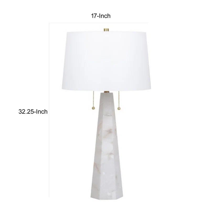 Benjara Resin Table Lamp