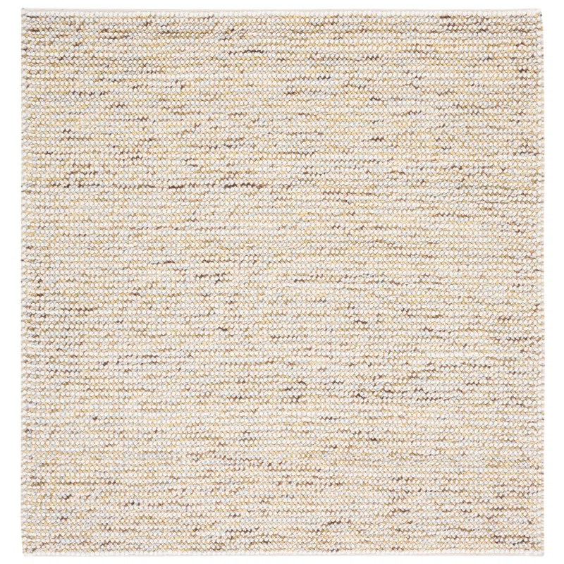 Latitude Run® Vermont Hand Woven Wool Solid Color Rug