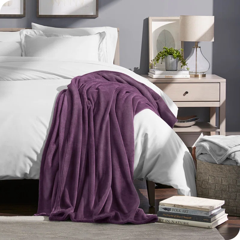 Bare Home Bare Home Microplush Fleece Blanket - Fuzzy, Warm, Bed/Throw Blanket