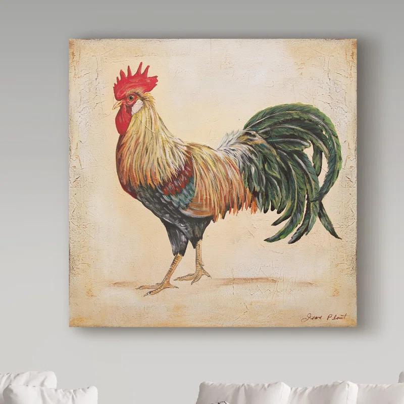 Trademark Fine Art Jean Plout " Rooster 3 " by Jean Plout
