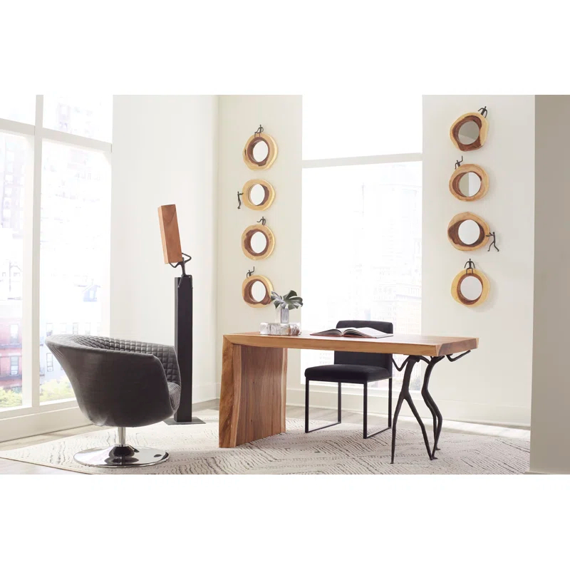 Atlas Cross Cut Small Left Half Man Beveled Accent Mirror