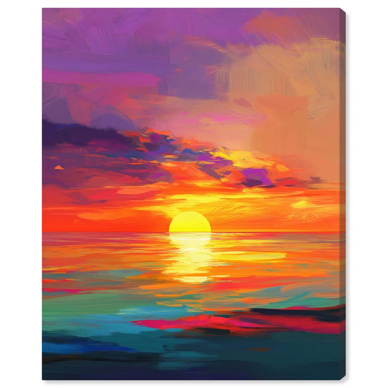 Art Remedy Seascape II Canvas Sunset Paintings by Art Remedy