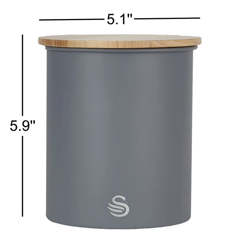 Swan Swan Nordic Set of 3 Cannisters