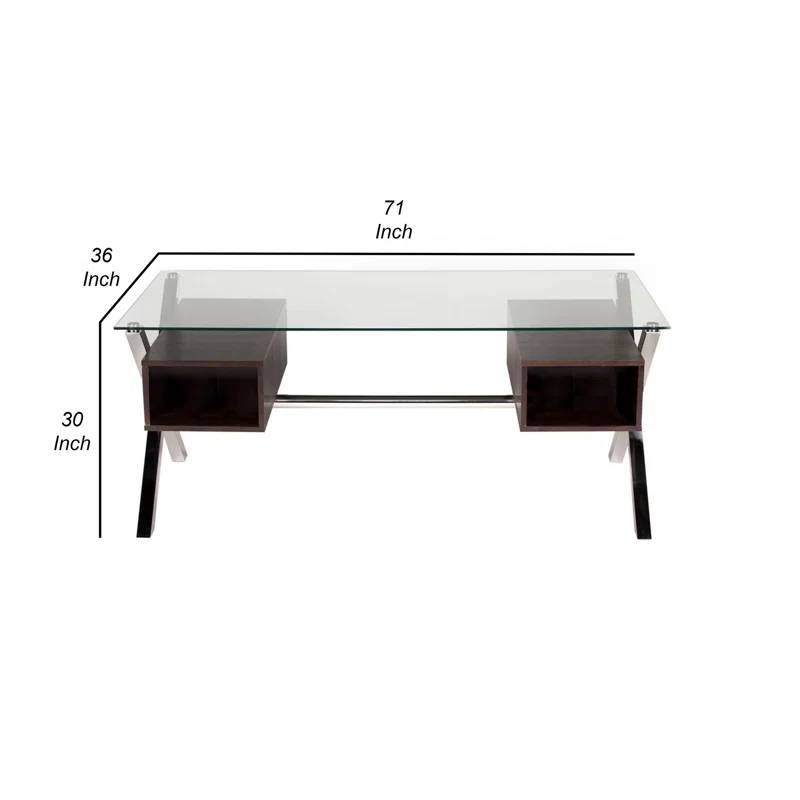 Benjara 71'' W Rectangle Writing Desk